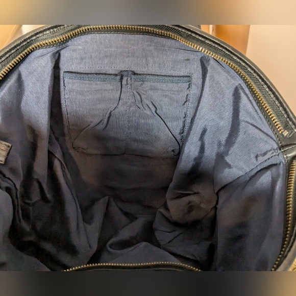 Black Leather Tote by Por La Victoire - Picture 11 of 16